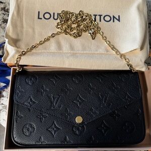 Louis Vuitton Félicie Pochette Monogram Empreinte Leather *Authentic*
